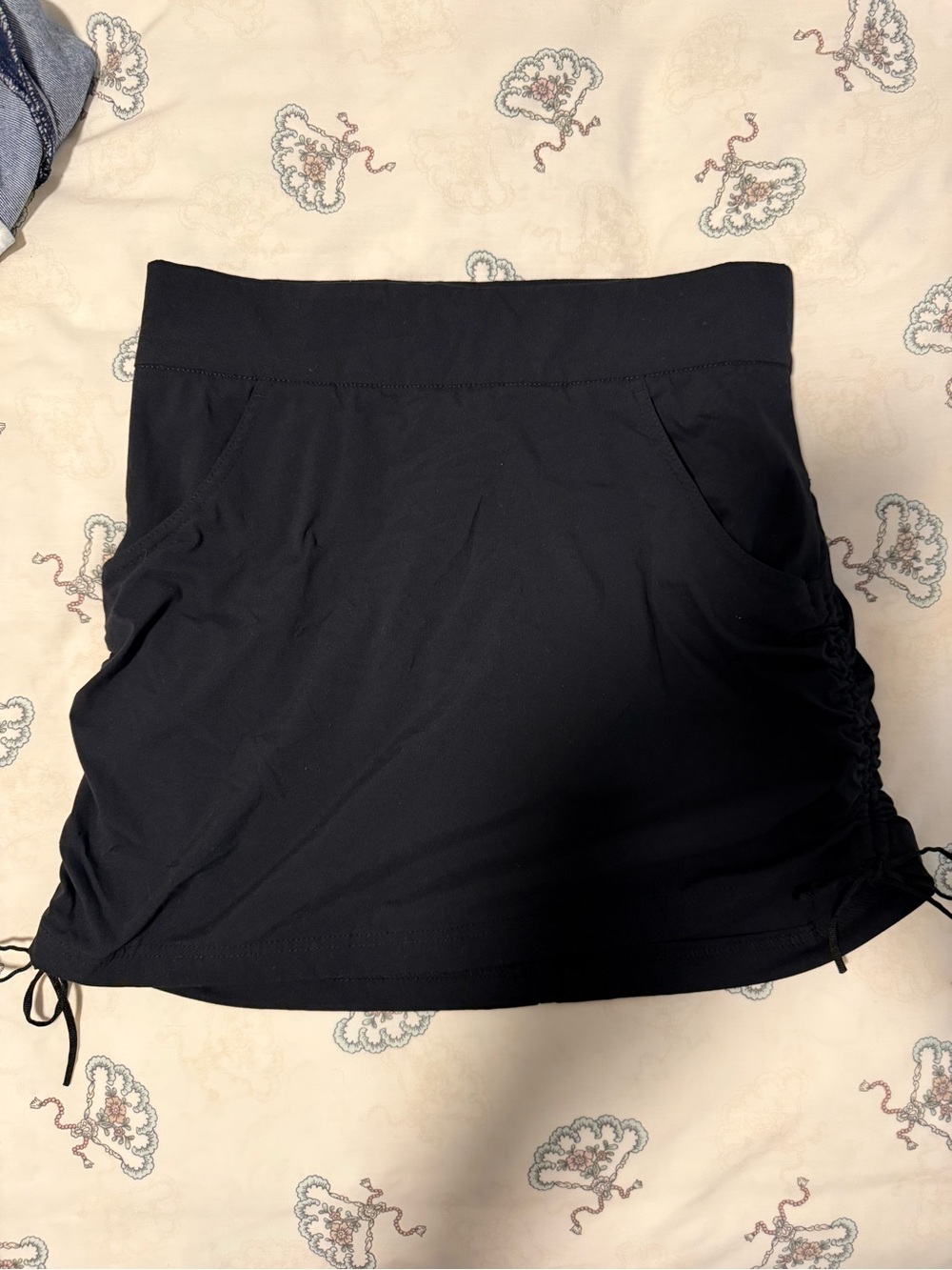 Columbia Omni-Shield Black Ruched Skort S/P Hiking Golf Activewear
